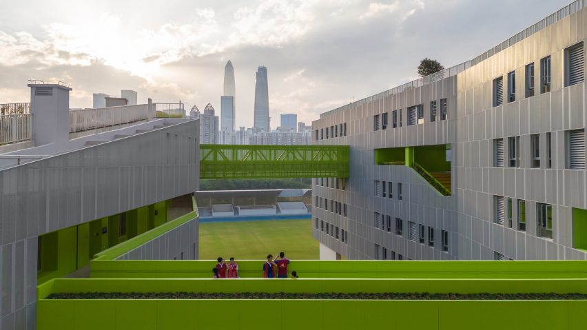 Futian High School Campus by Remix Studio