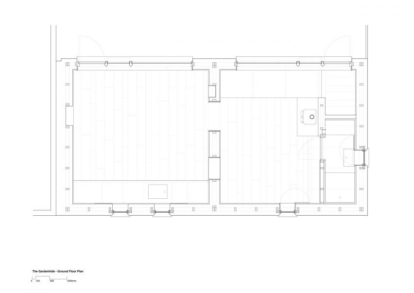 Floor plan of Gardenhide Studio by Commonbond Architects