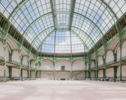Steel and glass atrium