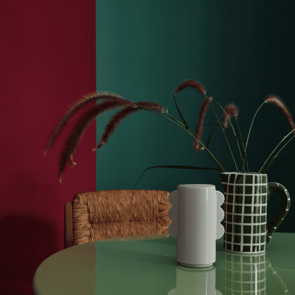 Paint manufacturer Graphenstone curated a colour palette featuring rich reds and deep greens