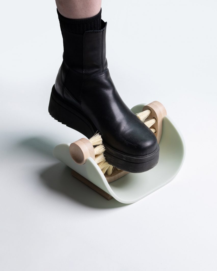Tula shoe brush by Sidona Bradley