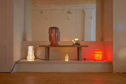Collection of lamps during Head Hi show