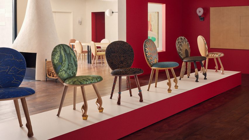 Chair collection by Pierre Yovanovitch and Christian Louboutin