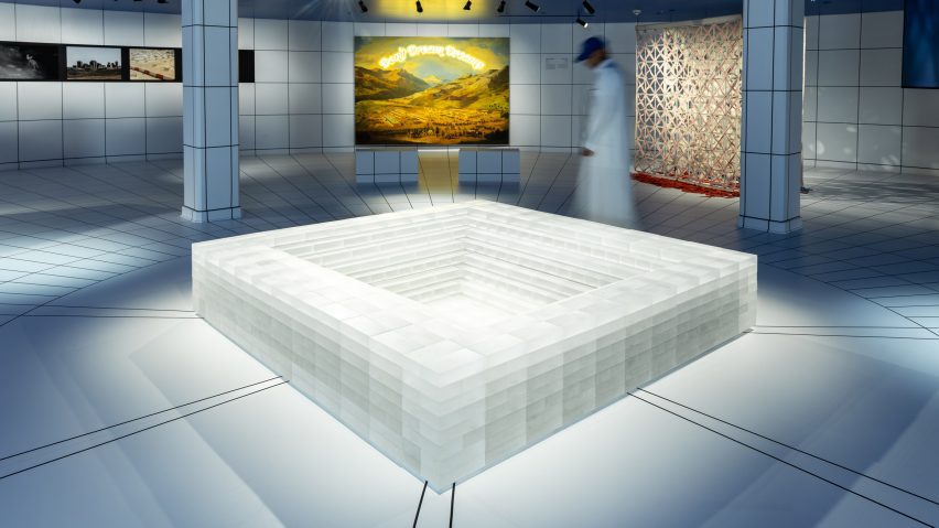 The Water Clock installation by Dima Srouji at the Fenaa Alawwal cultural centre