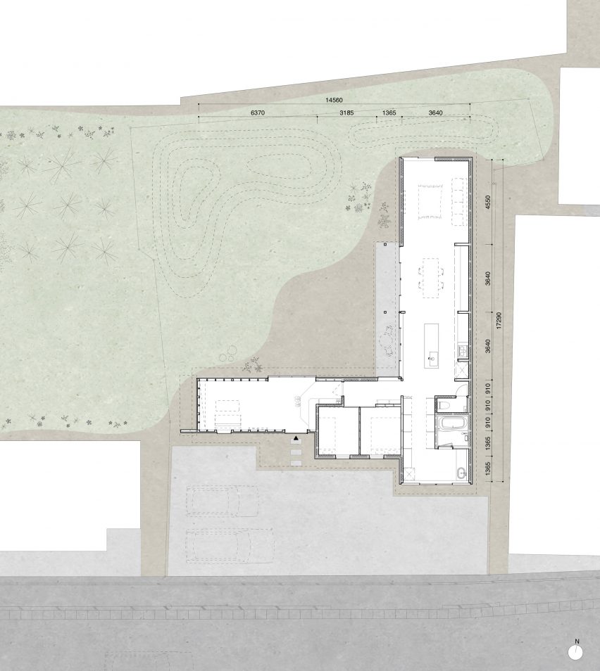 Plan of Hokuriku Residence No. 3 by Chidori Studio