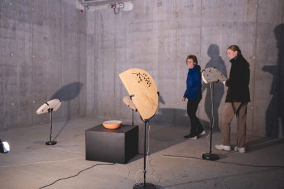 Inorganic Resonators speakers shown at DesignMarch