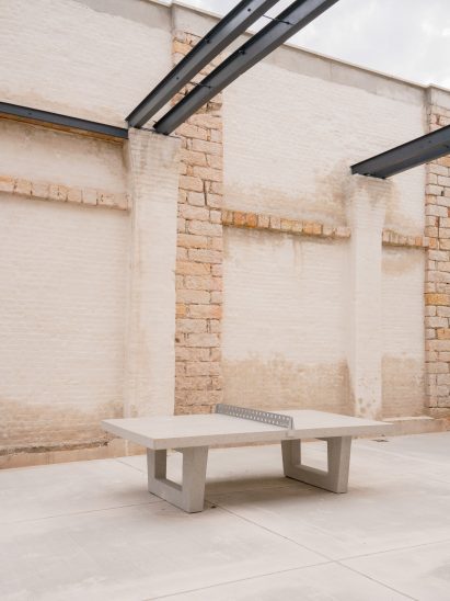 Courtyard at supported housing centre by Alexander Poetzsch Architekturen