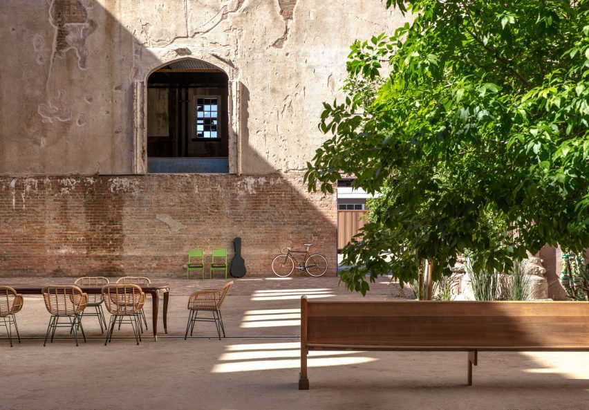 Courtyard of church in Phoenix