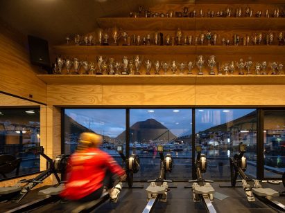 Training area within Klaksvík Row Club