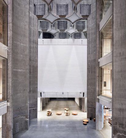 Atrium of Kunstsilo in Norway by Mestres Wåge Arquitectes, BAX and Mendoza Partida