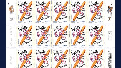 Baguette stamps by La Poste