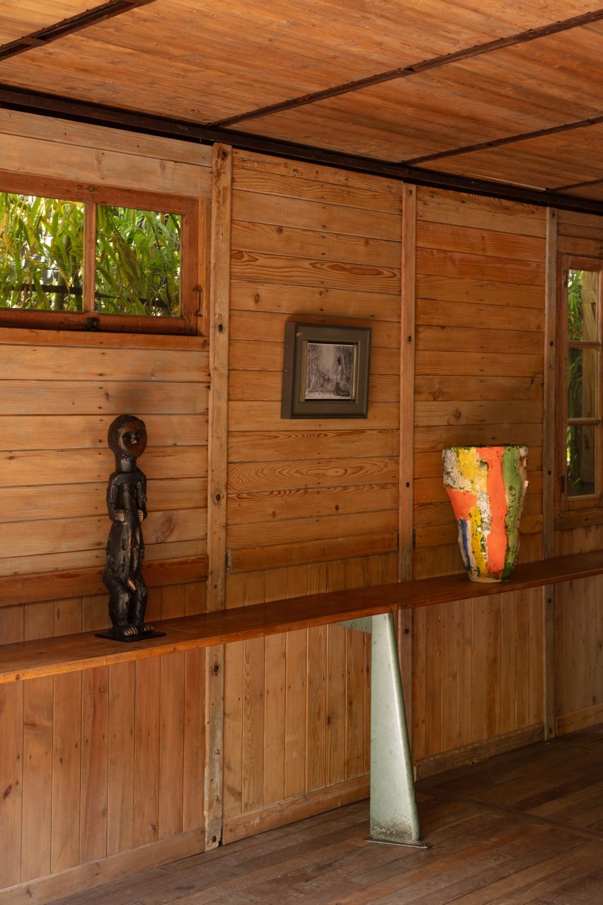 Interior of Maison Démountable by Jean Prouvé at Ladbroke Hall