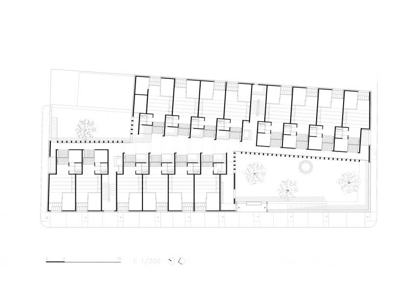 Plan of Living in Lime by Peris+Toral Arquitectes