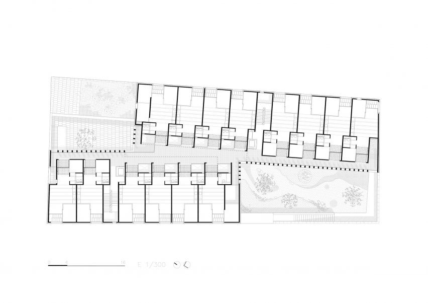 Plan of Living in Lime by Peris+Toral Arquitectes
