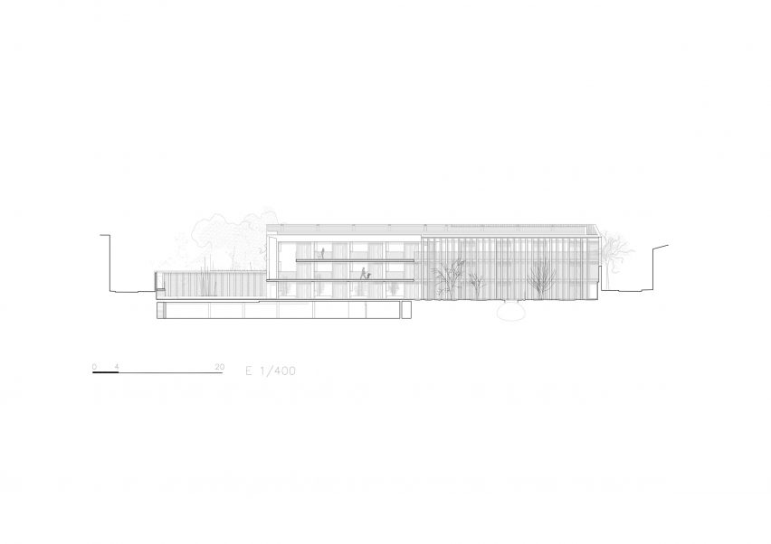 Section of Living in Lime by Peris+Toral Arquitectes