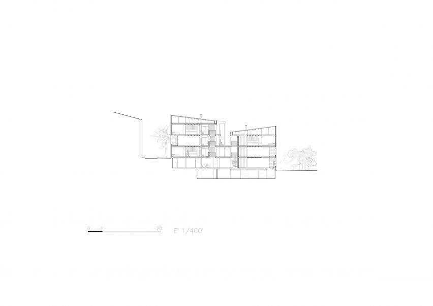 Section of Living in Lime by Peris+Toral Arquitectes