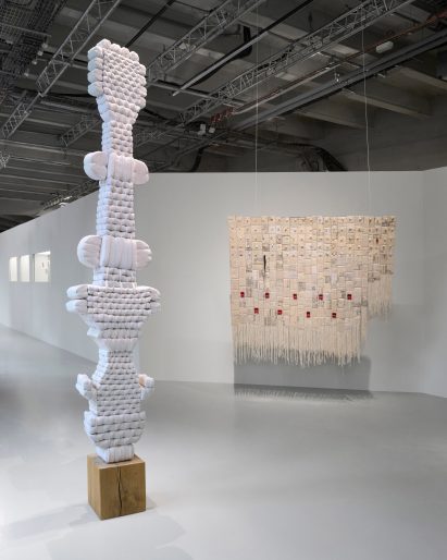 Recycled mattress columns