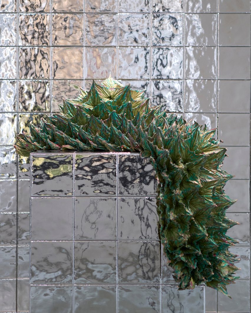 Crumpled paper sculpture