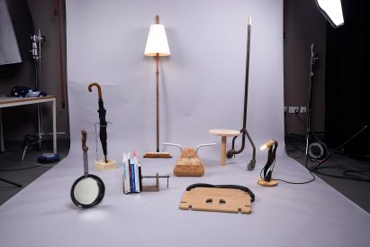 Aldgate Gold collection by London Metropolitan University students and Benchmark for Clerkenwell Design Week 2024