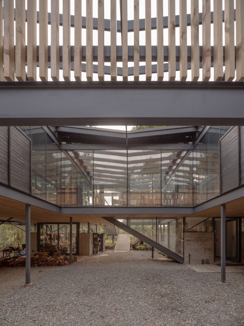 Courtyard in house