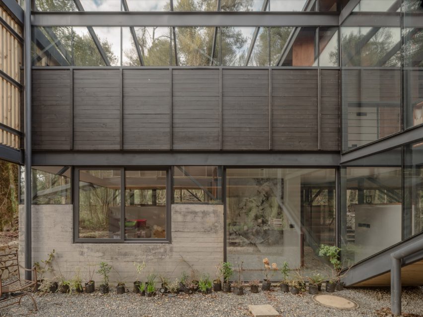 Courtyard in house