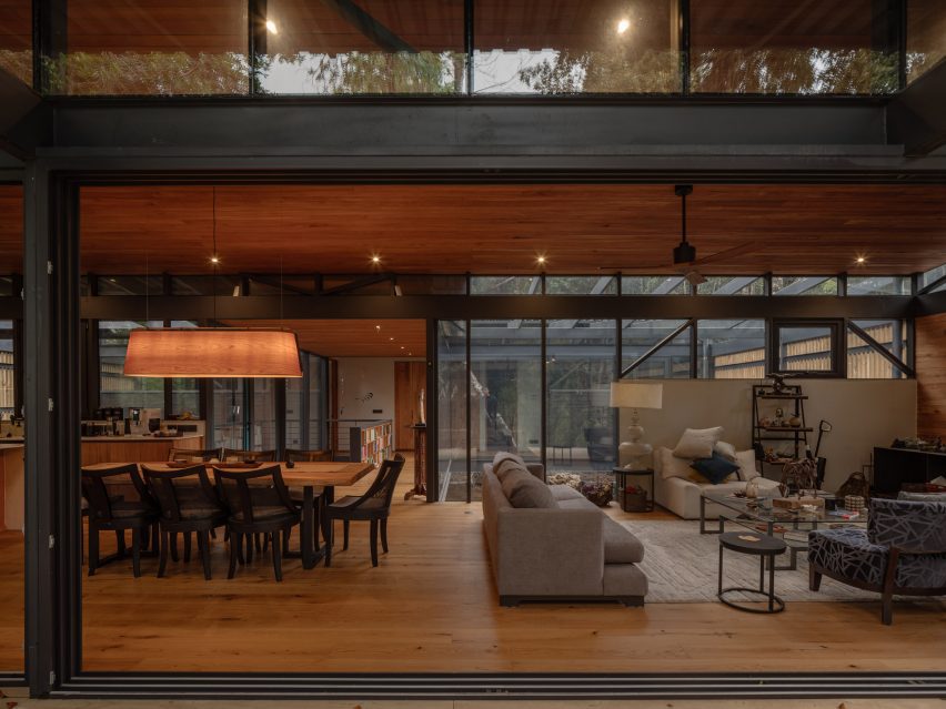 Living room and kitchen