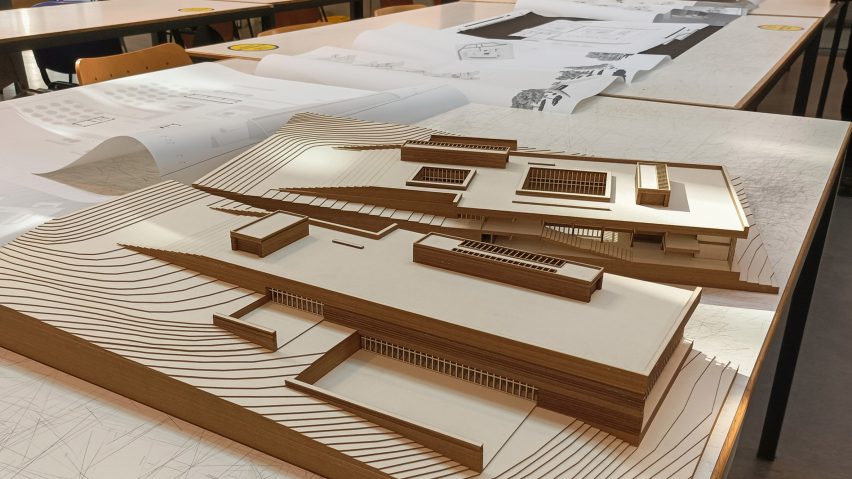 Architectural model out of MDF