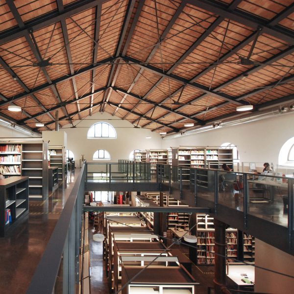Atrium of building