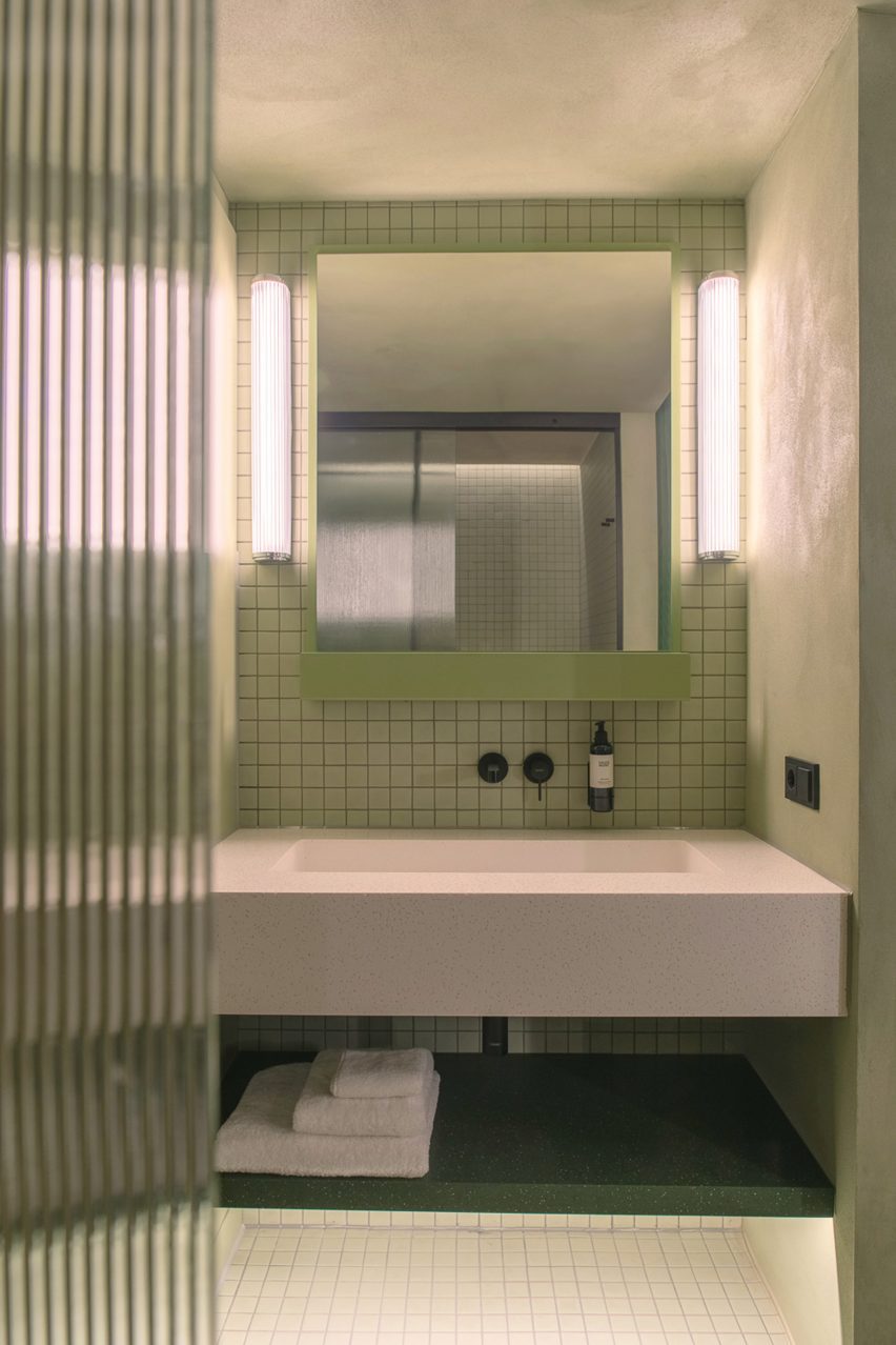 Bathroom in MM:NT hotel in Berlin by ACME and BWM