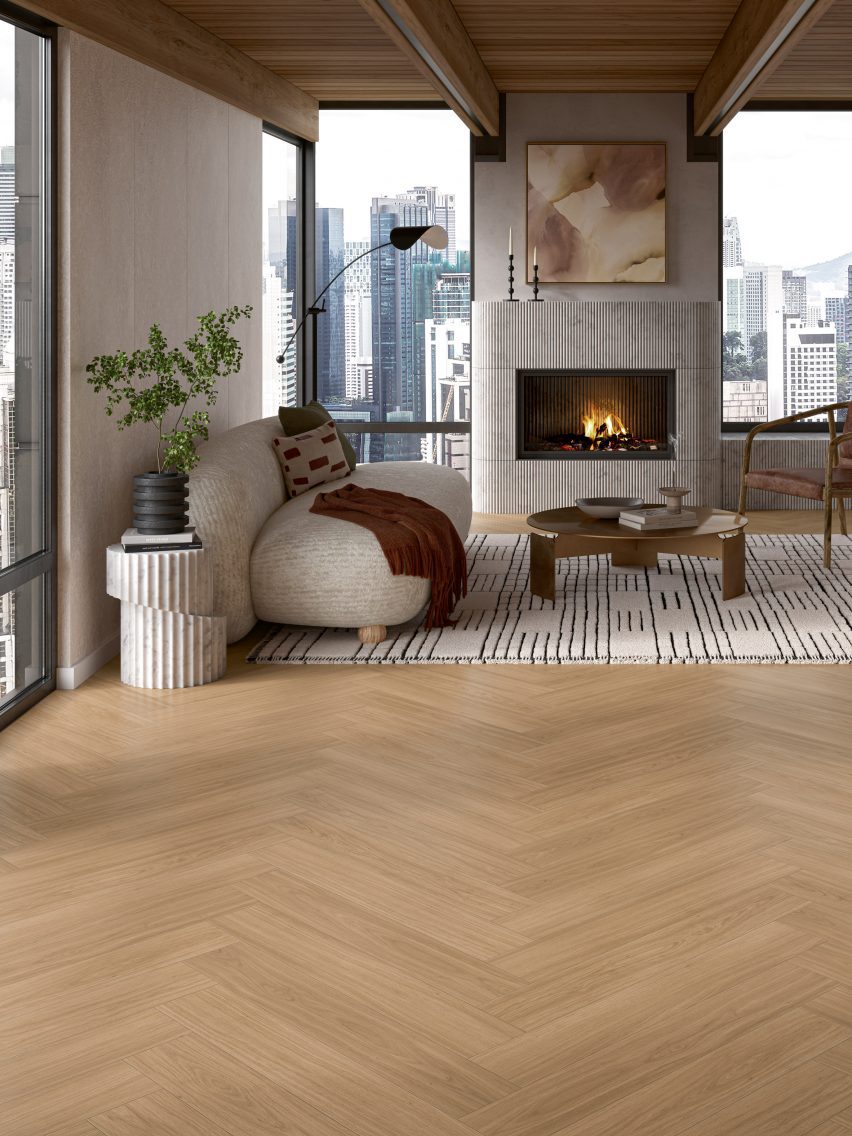 Modular One herringbone flooring by Parador