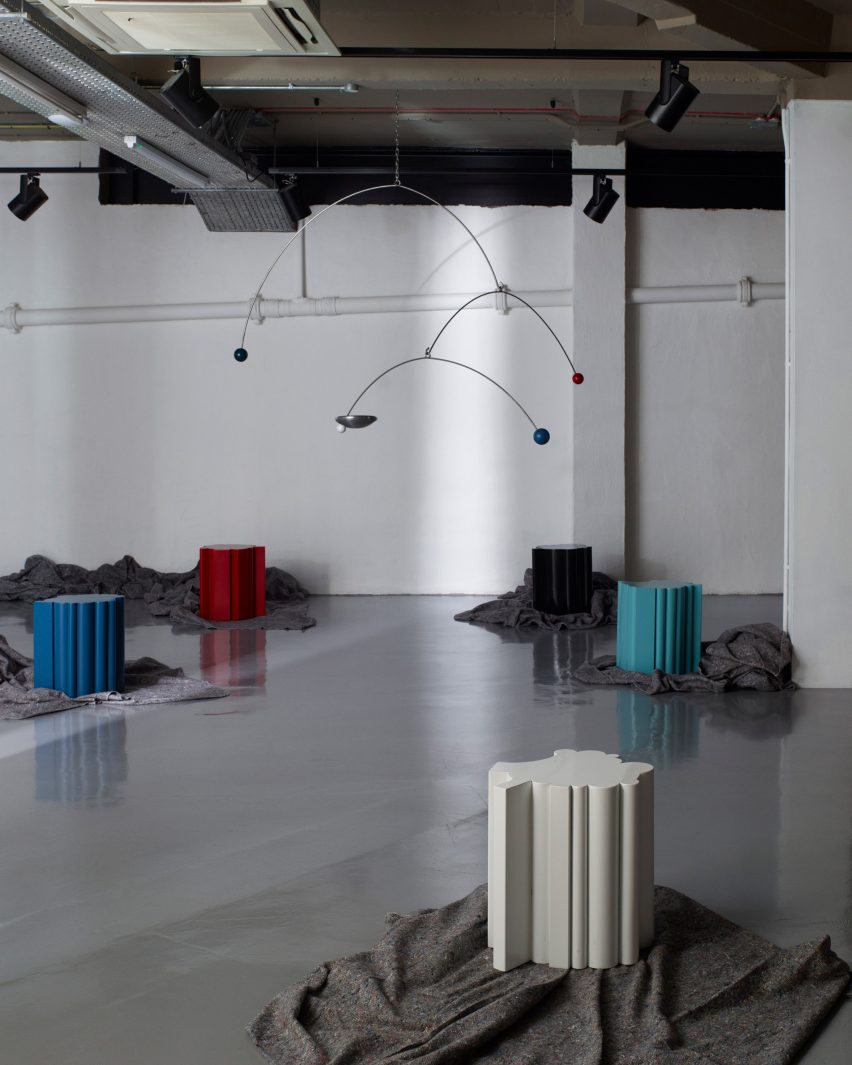 Furniture at design exhibition in London