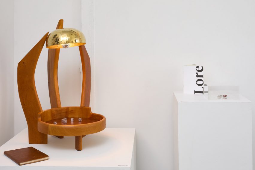 Wooden sculpture for die casting