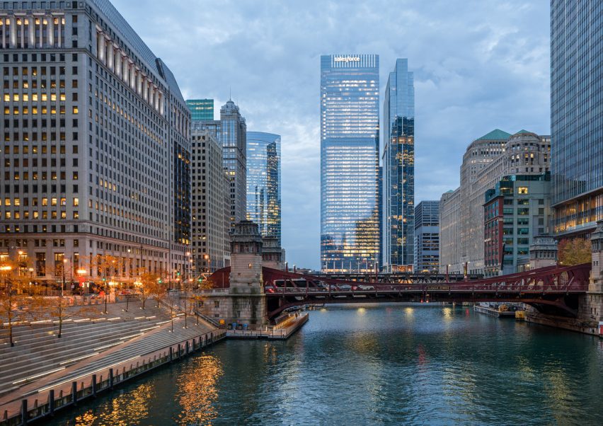 Bridge over Chicago river