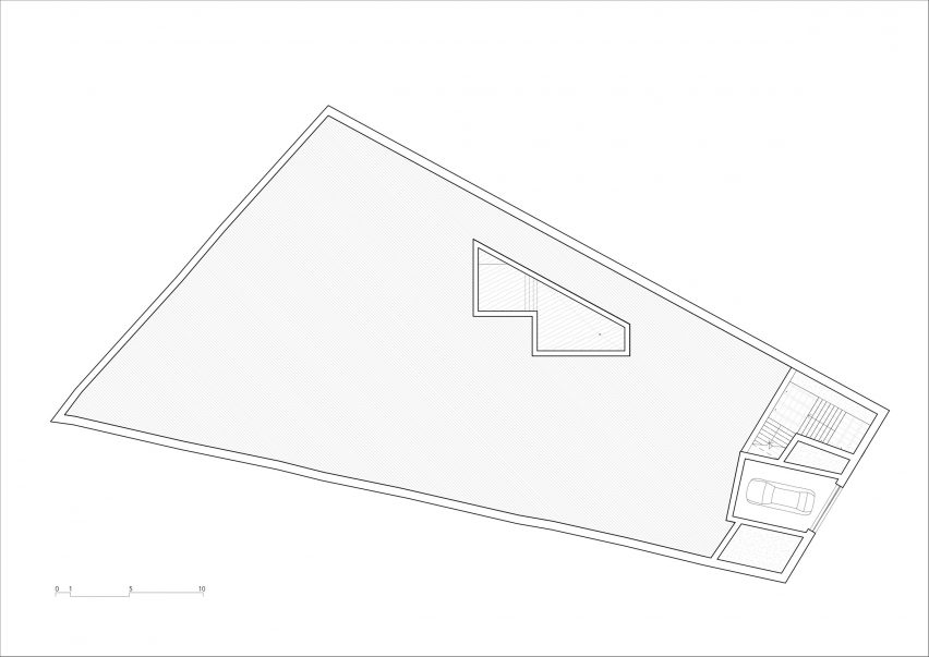 Basement plan of Bundle House by Nomo Studio