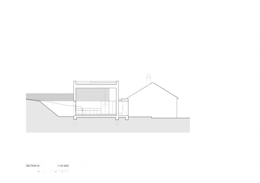 Long section of Harriet's House by So Architecture