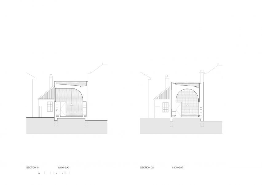 Short sections of Harriet's House by So Architecture