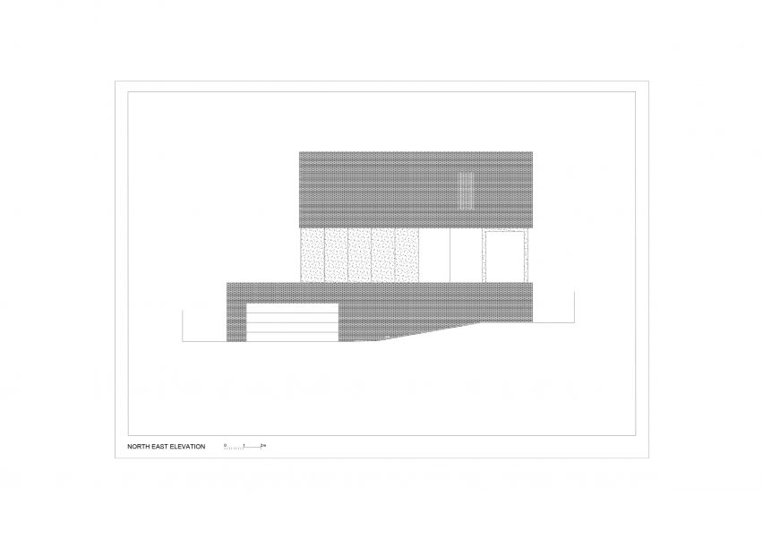 Elevation of Villa Eternal Way by OFIS Architekti