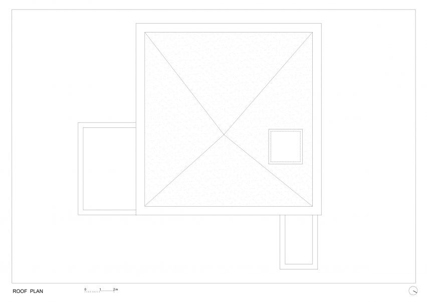 Roof plan of Villa Eternal Way by OFIS Architekti