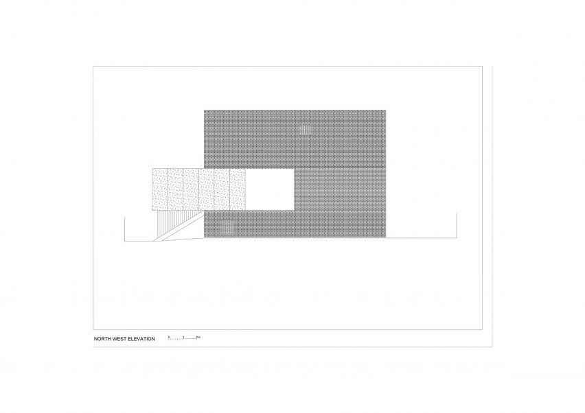 Elevation of Villa Eternal Way by OFIS Architekti