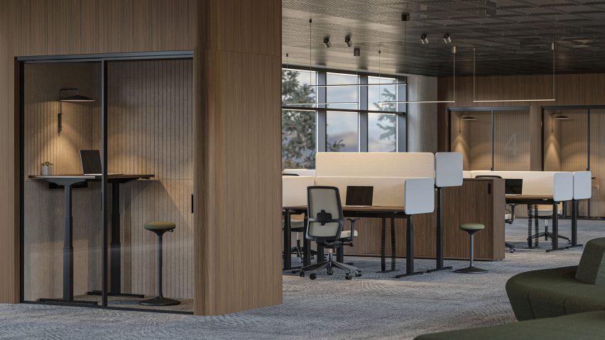 Q-Active sit-stand desk by Narbutas