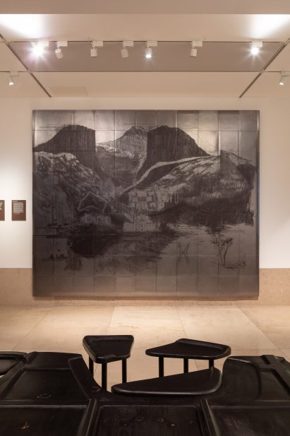 Graphite mural by Thandi Loewenson