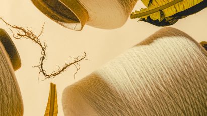 Kelsun, a seaweed-based yarn produced by Keel Labs