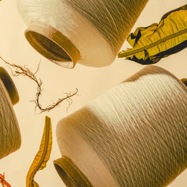 Kelsun, a seaweed-based yarn produced by Keel Labs