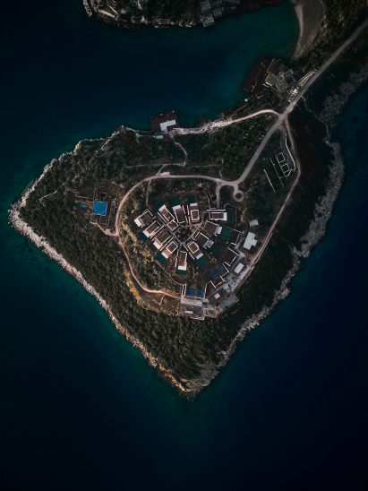 Scorpios Bodrum aerial view of peninsula