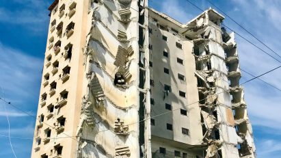 Destroyed housing in Gaza