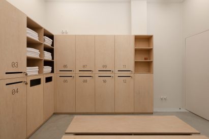 Wooden lockers