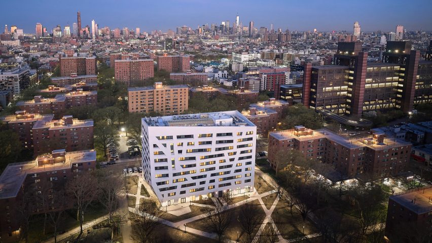 The Atrium at Sumner affordable housing block in Brooklyn by Studio Libeskind