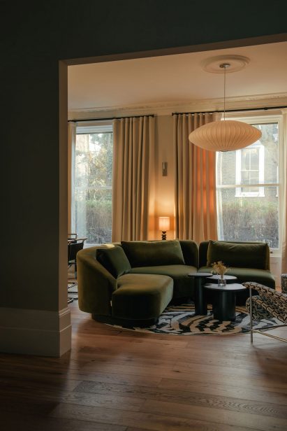 Living area interior view