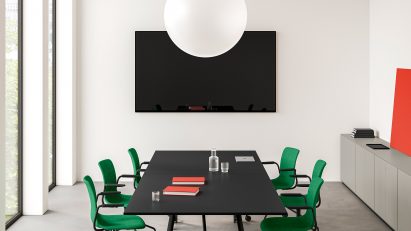 Folding conference table by Ibebi