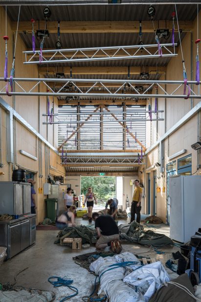Tent repair area 